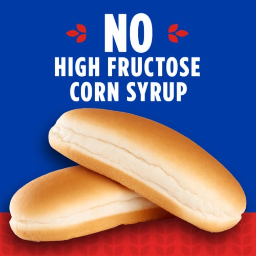 Kroger® White Hot Dog Buns Perspective: back