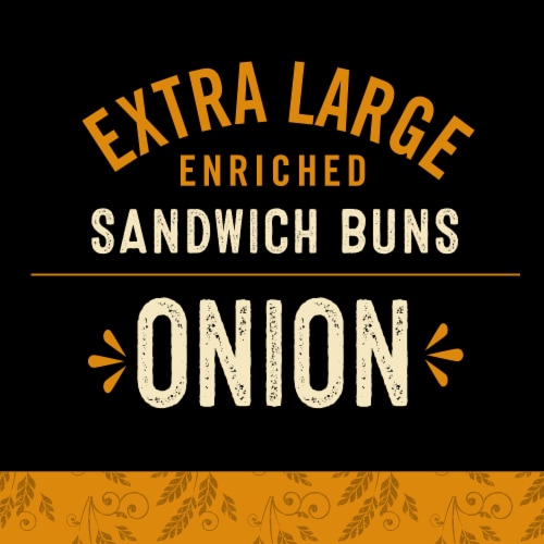 Private Selection® Extra Large Enriched Onion Sandwich Rolls Perspective: back