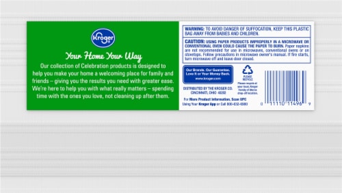 Kroger® Celebration Paper Napkins Perspective: back