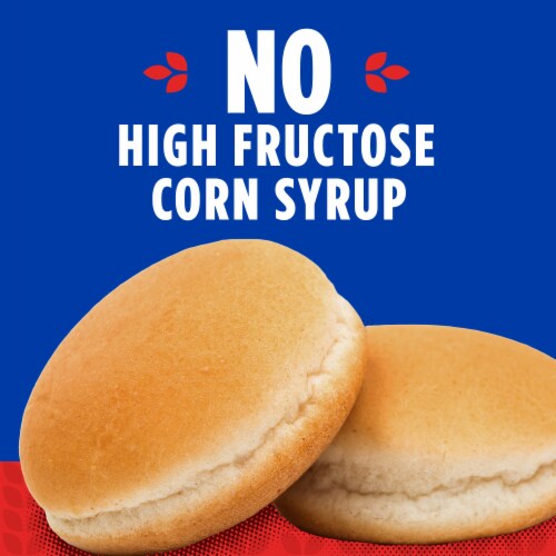 Kroger® White Hamburger Buns Perspective: back