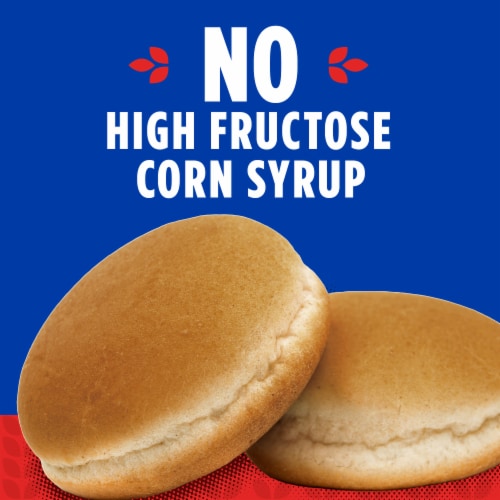 Kroger® White Hamburger Enriched Buns Perspective: back