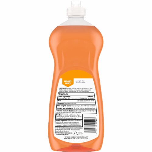 Smart Way Orange Liquid Dish Soap Perspective: back