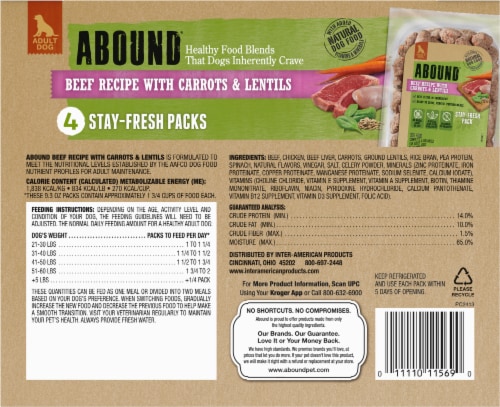 Abound puppy food sale