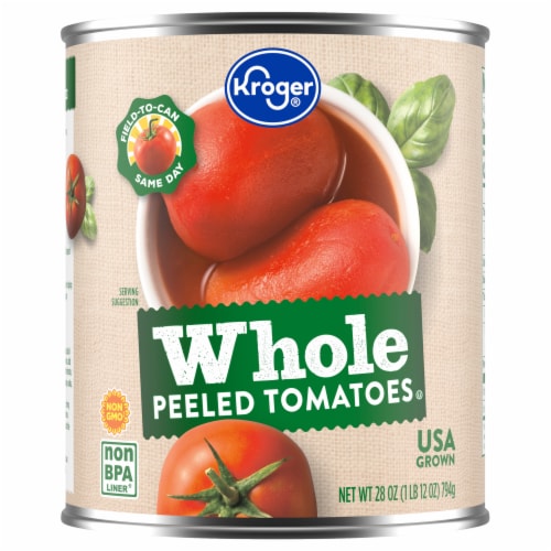 Kroger® Whole Peeled Tomatoes Perspective: back