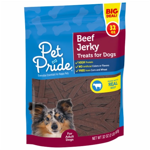 Pet Pride® Beef Jerky Dog Treats BIG Deal! Perspective: back
