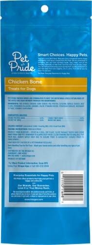 Pet Pride Rawhide Free Chicken Bone Perspective: back