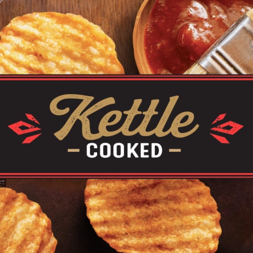 Private Selection® Sweet Barbecue Crinkle Cut Kettle Chips Perspective: back