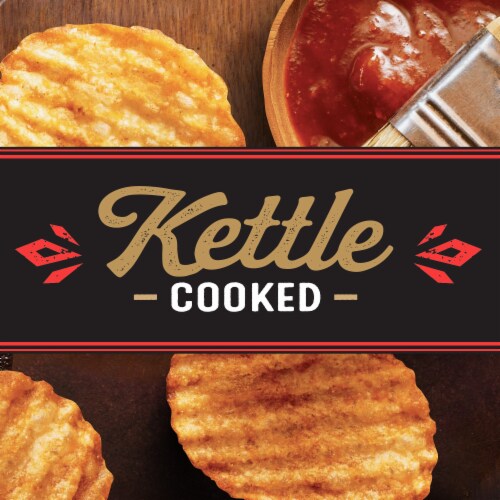 Private Selection® Sweet Barbecue Crinkle Cut Kettle Chips Perspective: back