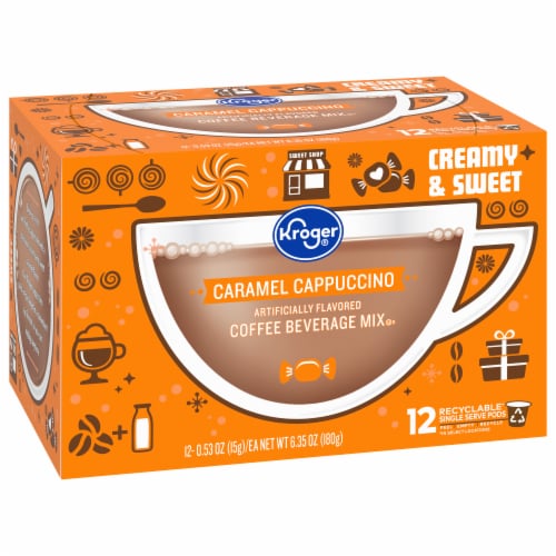 Kroger® Caramel Cappuccino Coffee Pods Perspective: back