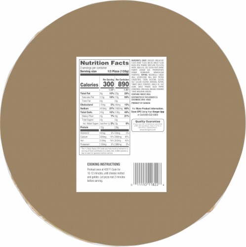 Smart Way™ Original Crust Cheese Pizza Perspective: back