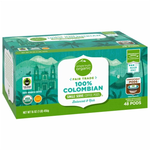 Simple Truth Organic® Colombian Medium Roast Coffee Pods Perspective: back