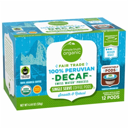 Simple Truth Organic® Decaf 100% Peruvian Medium Roast Coffee Pods