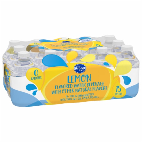 Kroger® Lemon Flavored Bottled Water Perspective: back
