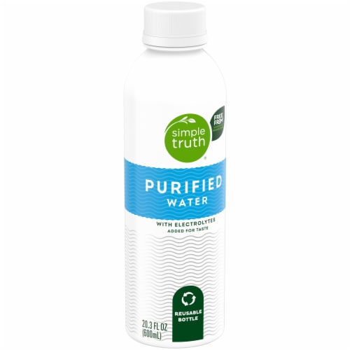 Simple Truth® Purified Electrolyte Bottled Water Perspective: back