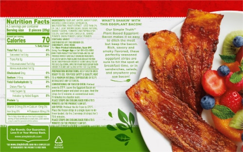 Simple Truth™ Plant-Based Eggplant Bacon Perspective: back