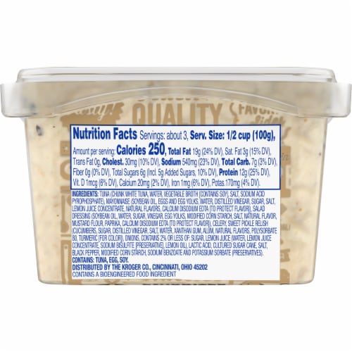 Kroger® Albacore Tuna Salad Perspective: back