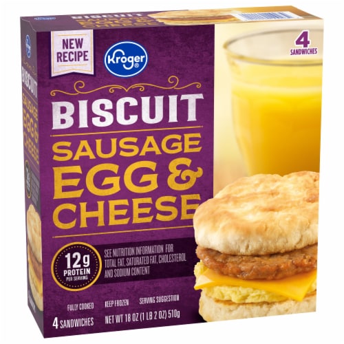 Kroger® Sausage Egg & Cheese Biscuit Perspective: back