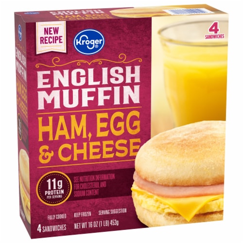 Kroger® Ham Egg and Cheese English Muffin Perspective: back