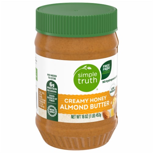 Simple Truth® Honey Almond Butter Smooth No Stir Perspective: back