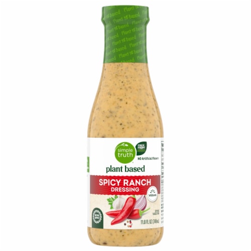 Simple Truth® Plant Based Spicy Ranch Salad Dressing Perspective: back