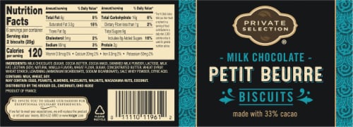 Private Selection® Milk Chocolate Petit Beurre Biscuits Perspective: back