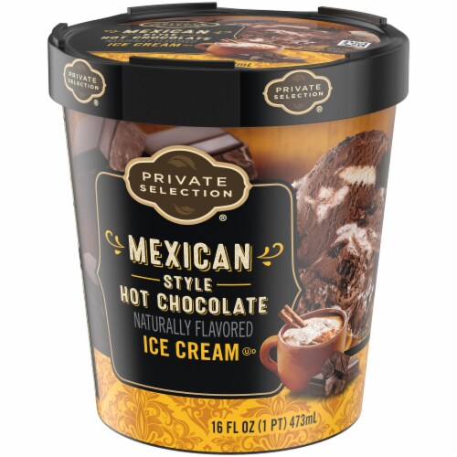 Private Selection® Mexican Style Hot Chocolate Ice Cream Pint Perspective: back