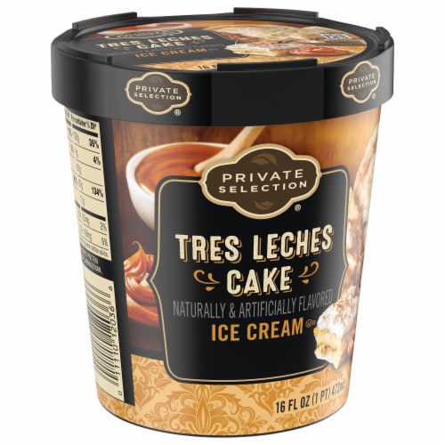 Private Selection Tres Leches Cake Ice Cream Pint Perspective: back
