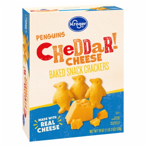 Kroger® Penguins Cheddar Cheese Crackers Perspective: back