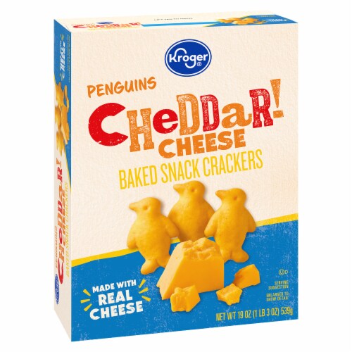 Kroger® Penguins Cheddar Cheese Crackers Perspective: back
