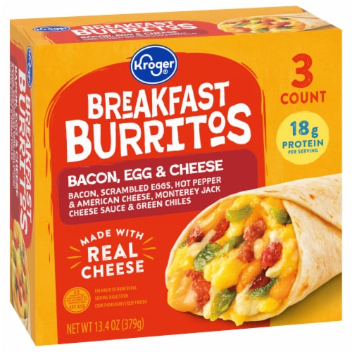 Kroger® Bacon Egg Cheese Burrito Perspective: back
