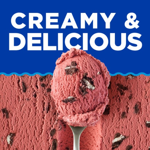 Kroger® Deluxe Black Raspberry Cookies & Cream Ice Cream Tub Perspective: back