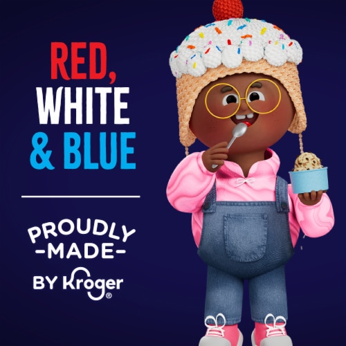 Kroger® Limited Edition Red White and Blue Frozen Dairy Dessert Tub Perspective: back
