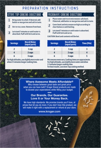 Kroger® Instant Jasmine Rice Perspective: back