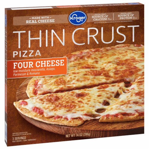 Kroger® Four Cheese Thin Crust Frozen Pizza Perspective: back