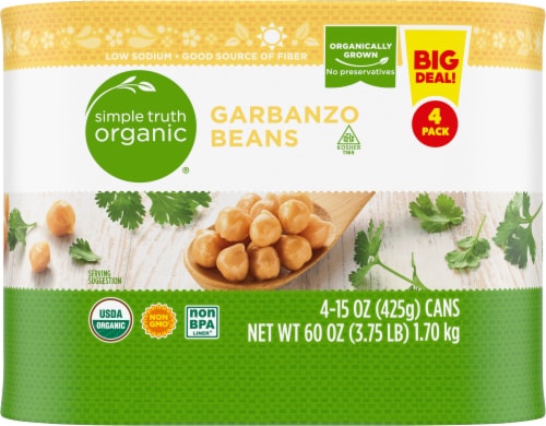 Simple Truth Organic® Garbanzo Beans Big Deal! Perspective: back