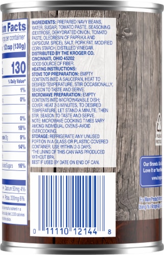 Kroger® Pork & Beans Perspective: back