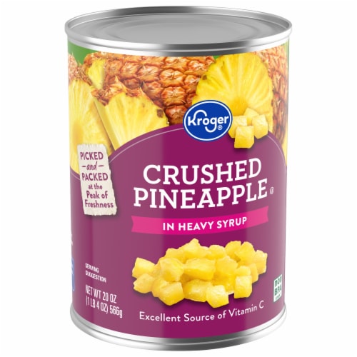 Kroger® Canned Crushed Pineapple in Heavy Syrup Perspective: back