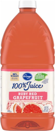 Kroger® 100% Ruby Red Grapefruit Juice Bottle Perspective: back