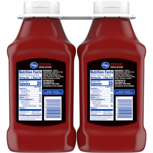 Kroger® Original Tomato Ketchup Perspective: back