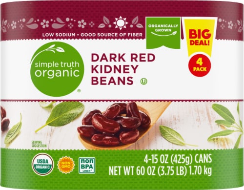 Simple Truth Organic® Dark Red Kidney Beans Perspective: back
