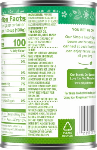Simple Truth Organic® Cannellini Beans Perspective: back