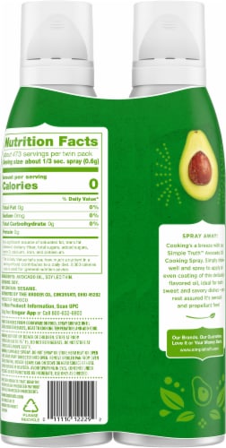 Simple Truth™ Avocado Oil Twin Pack Cooking Spray Perspective: back