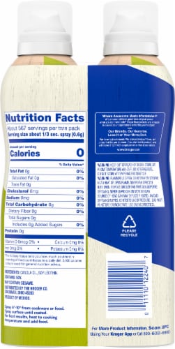Kroger® Non Stick Canola Oil Twin Pack Cooking Spray Perspective: back