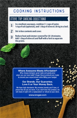 Kroger® Pearl Couscous Perspective: back