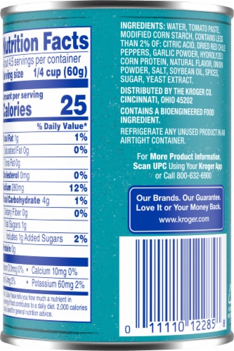 Kroger Red Enchilada Sauce Perspective: back
