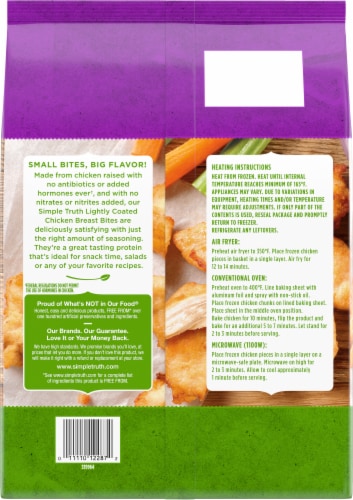 Simple Truth™ Frozen Lightly Breaded Chicken Breast Bites Perspective: back