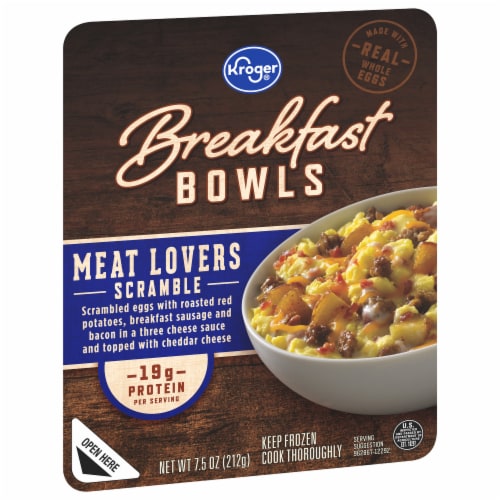 Kroger® Meat Lovers & Scramble Eggs Breakfast Bowl Perspective: back