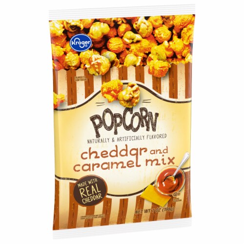 Kroger® Cheddar & Caramel Popcorn Perspective: back