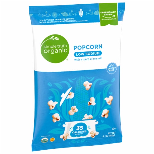 Simple Truth Organic® Low Sodium Popcorn Perspective: back
