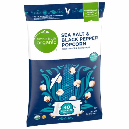 Simple Truth Organic® Sea Salt and Black Pepper Popcorn Perspective: back